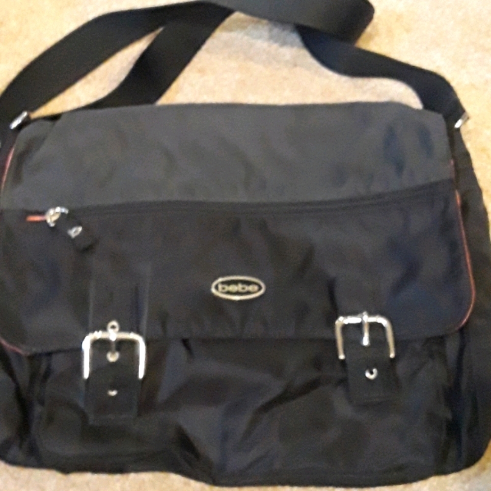 Bebe Black Travel/Tote Bag